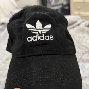 Adidas Black and White Logo Cap